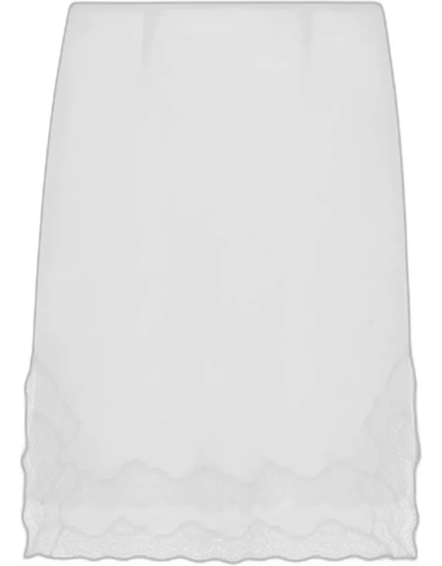 Lace-trim Midi Skirt