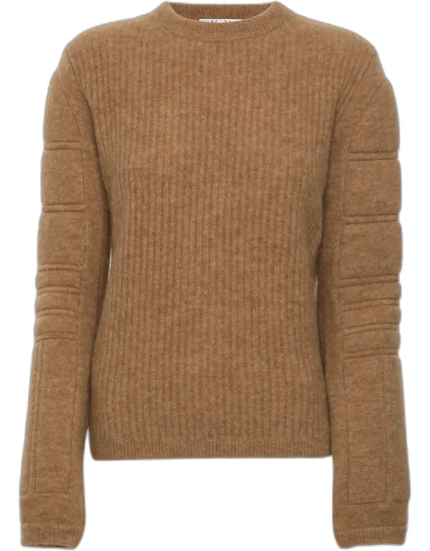 Wool Blend Smirne Padded Sleeve Sweater