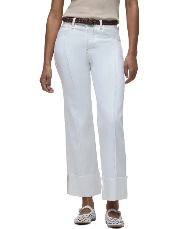 Rosie High Rise Pintucked Wide Leg Jeans