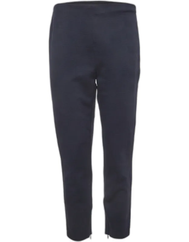Glen Plaid Stretch Knit Trousers