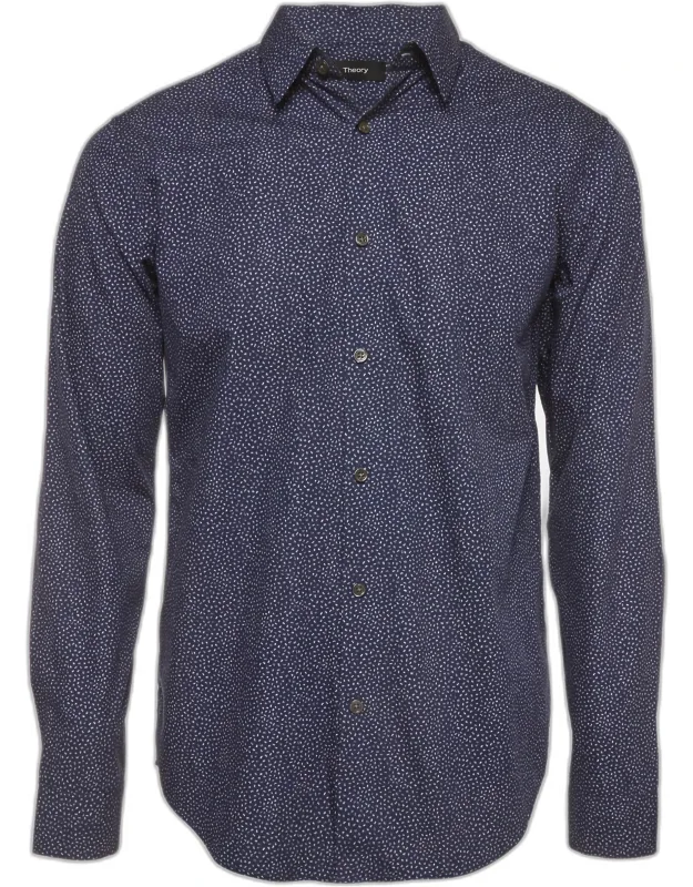 Speck Print Cotton Button Up Shirt