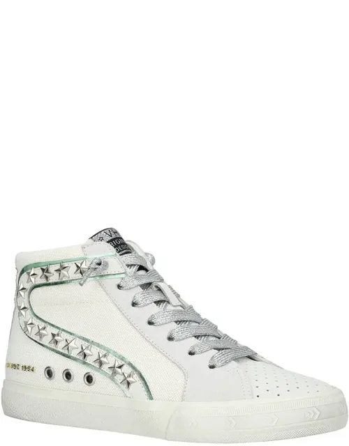 Gadol High 17 Leather & Suede-trim Sneakers
