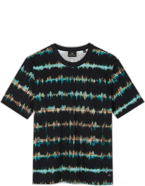 Organic Cotton 'blurred Stripe' T-shirt