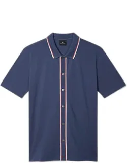 Button-through Polo Shirt