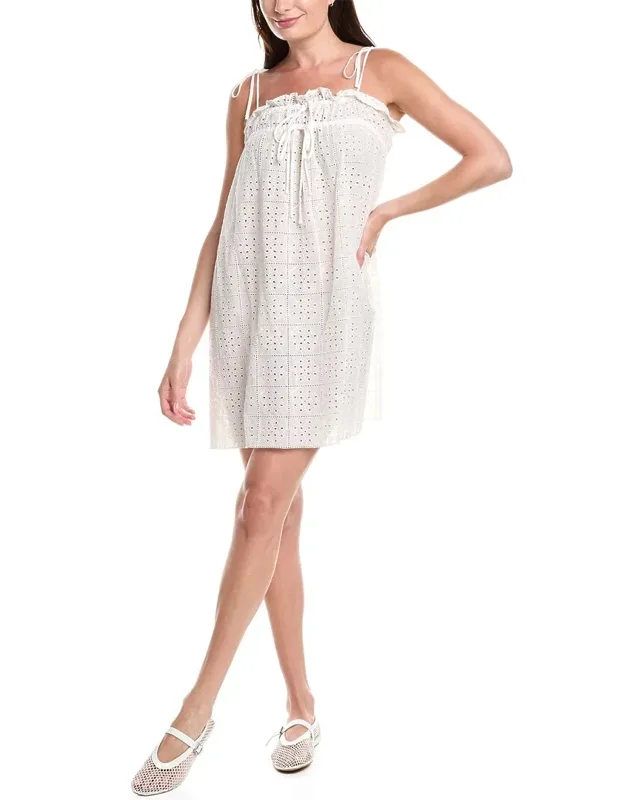 Embroidered Mini Dress