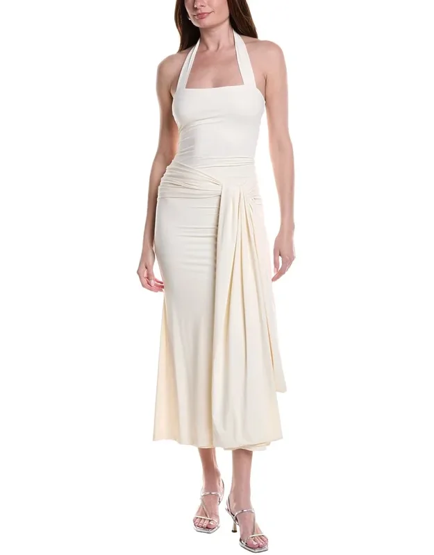 Emilia Tie Front Halter Dress