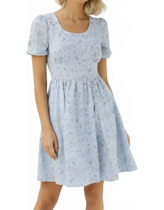 Floral Puff Sleeve Dress