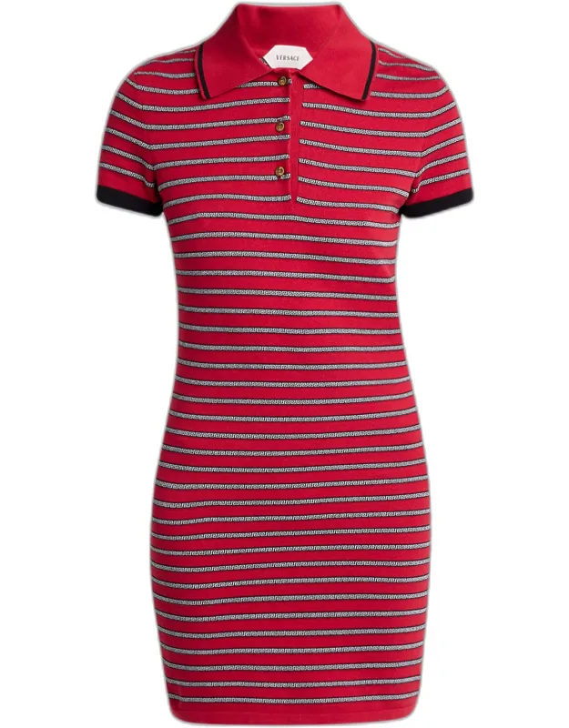 Knit Mini Polo Dress