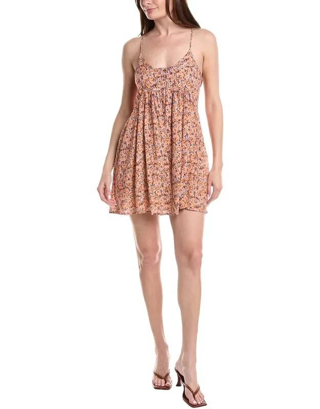 Tank Mini Dress - Scoop Neck, Racerback