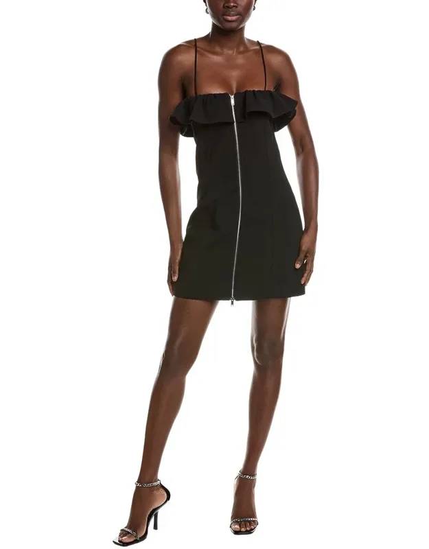 Bonded Crepe Strap Mini Dress