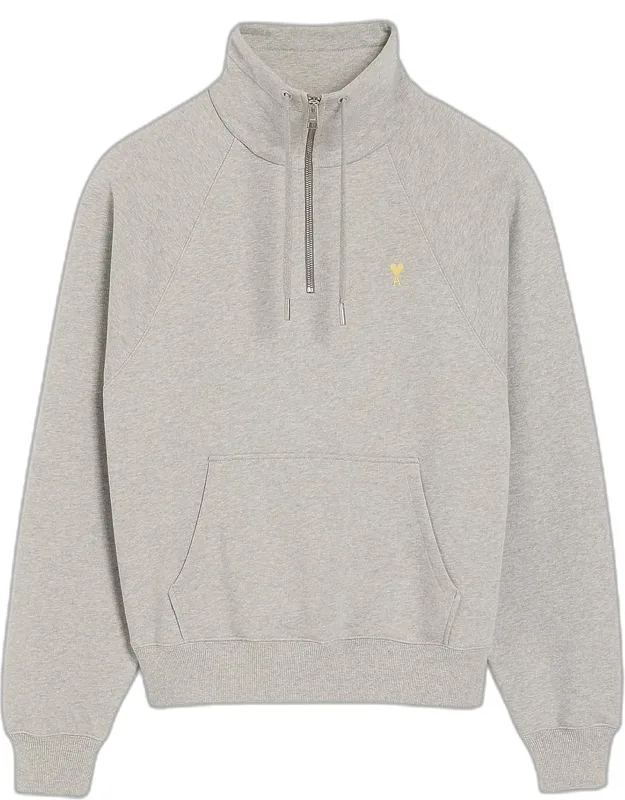 Micro-ami De Coeur Funnel Neck Half-zip Hoodie