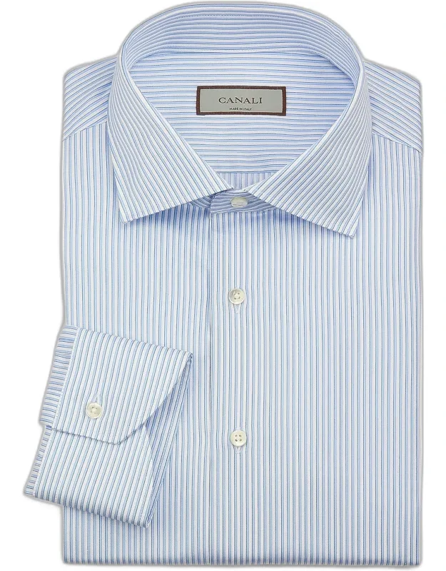 Cotton Multi-stripe Dress Shirt