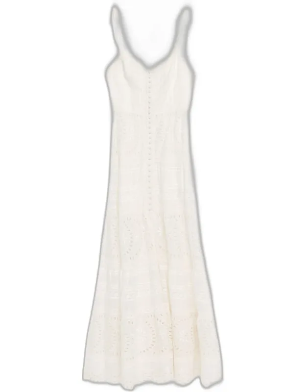 Embroidered Cotton Maxi Dress