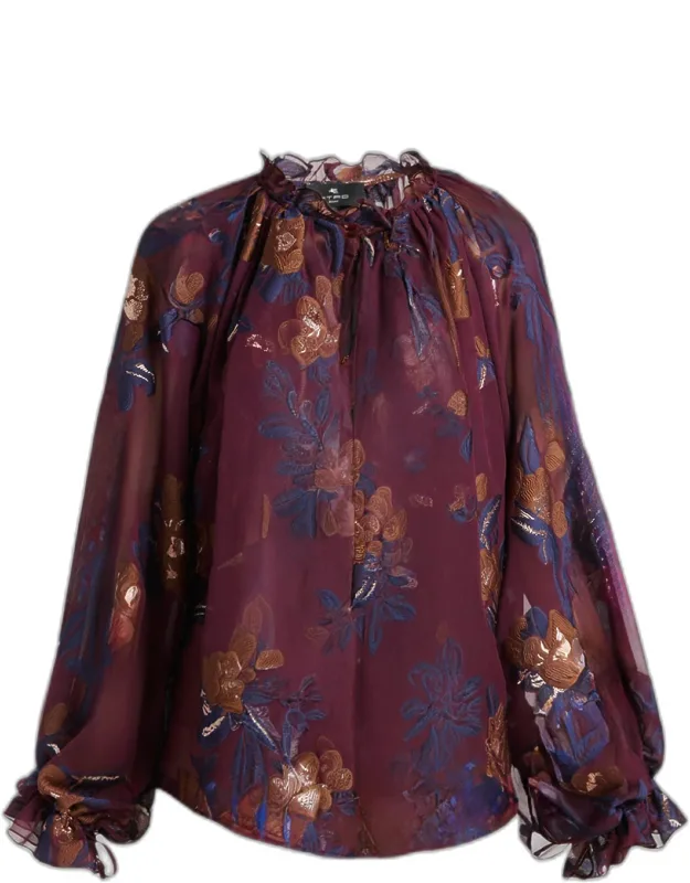 Floral Chiffon Blouse