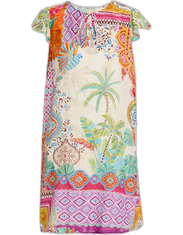 Daisy Botanical-print Shift Dress