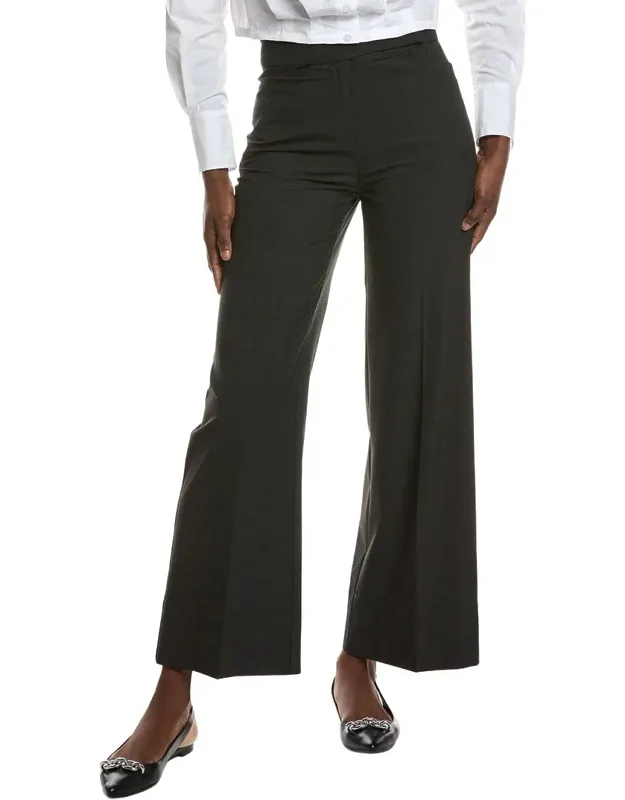 Drapey Melange Mid Waist Pants