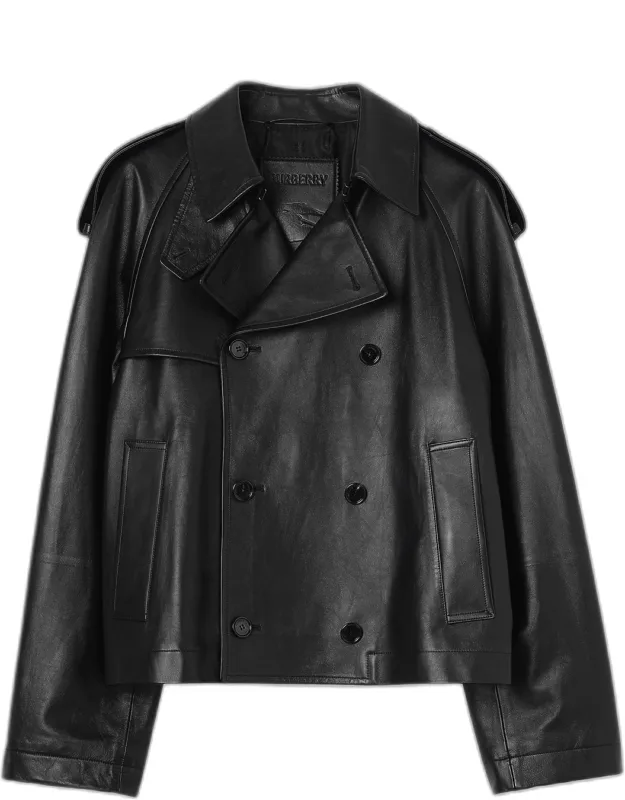 Leadenham Double-breasted Leather Jacket