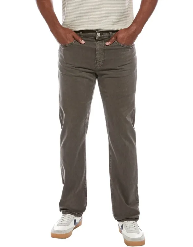 Smoky Green Modern Straight Jeans