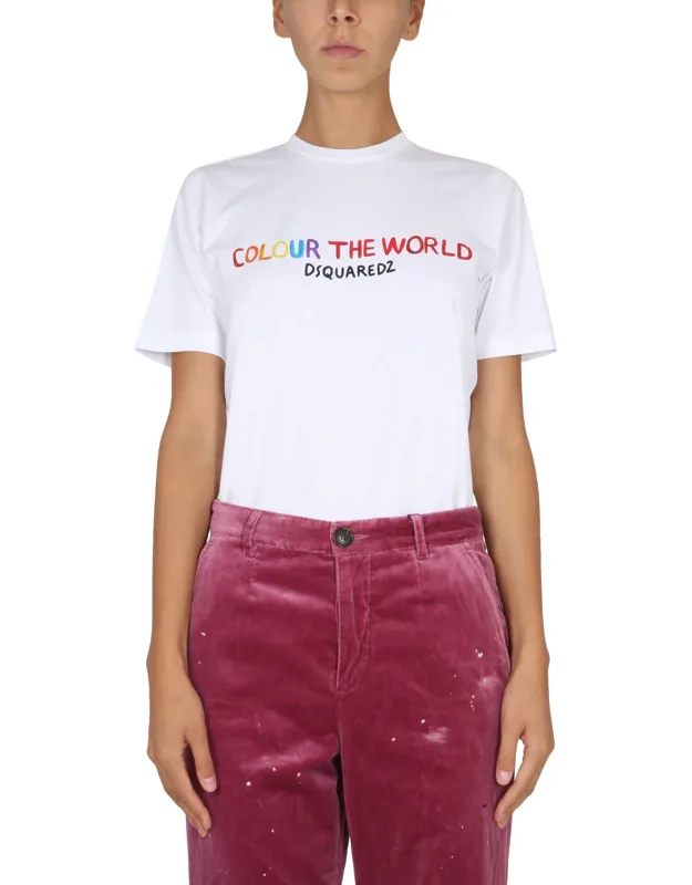 Dsquared T-shirt 100% Cotton Made In Italy