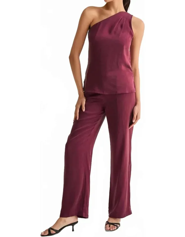 Bethany Trouser And One Shoulder Set