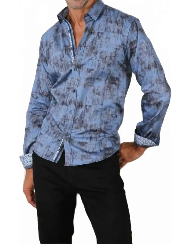 Matter Print Button Down Shirt