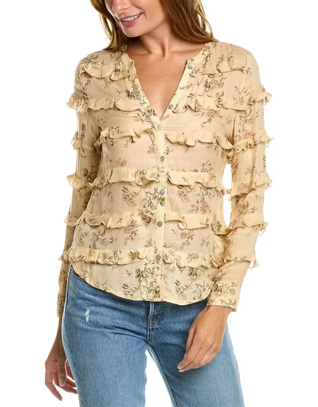 Gauze Button-down Shirt