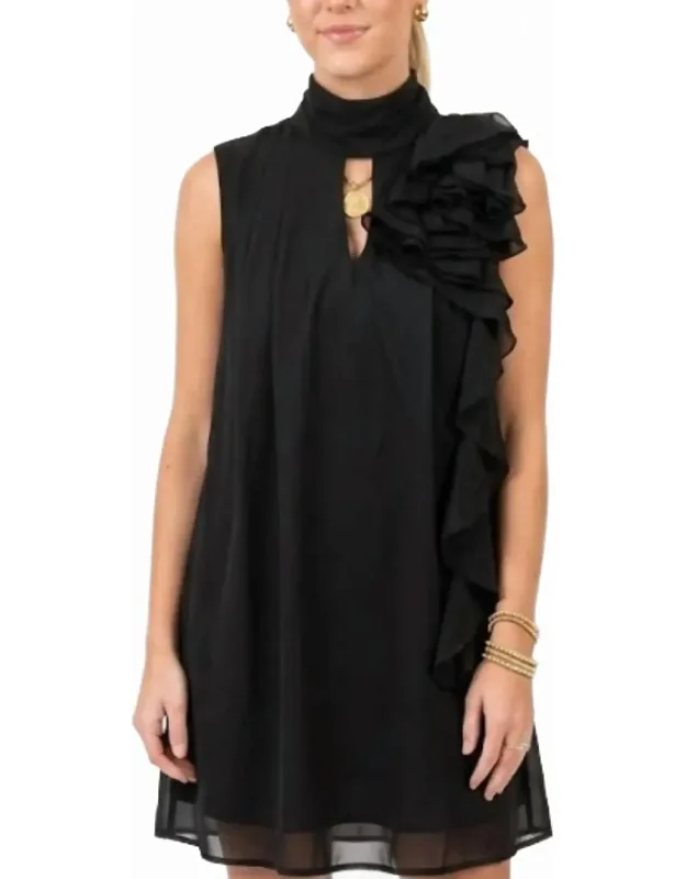 Flouncy Chiffon Ruffle Dress