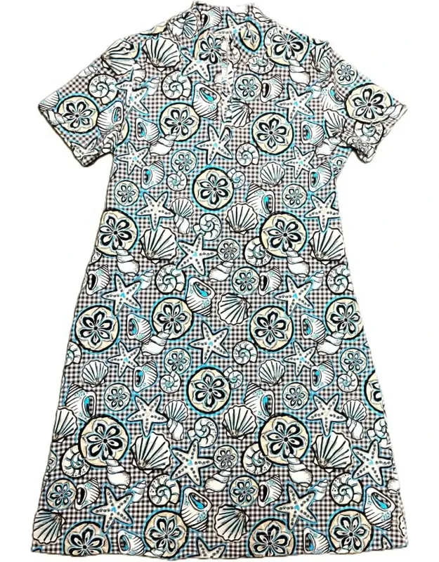 Short Sleeve Zip Top Dress