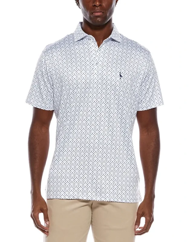 Golf Clubs Printed Performance Polo Shirt