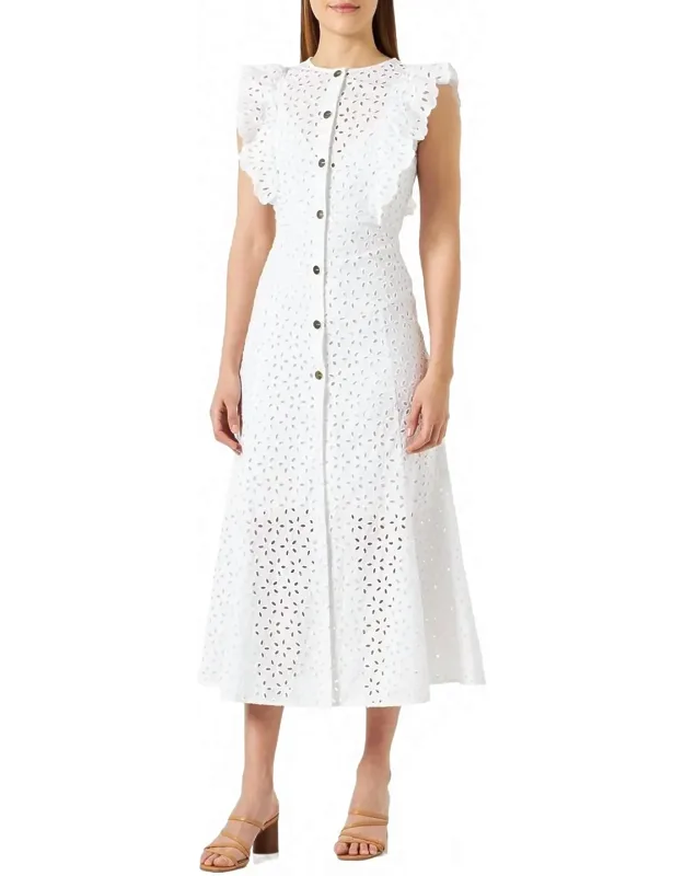 Eyelet Maxi Dress