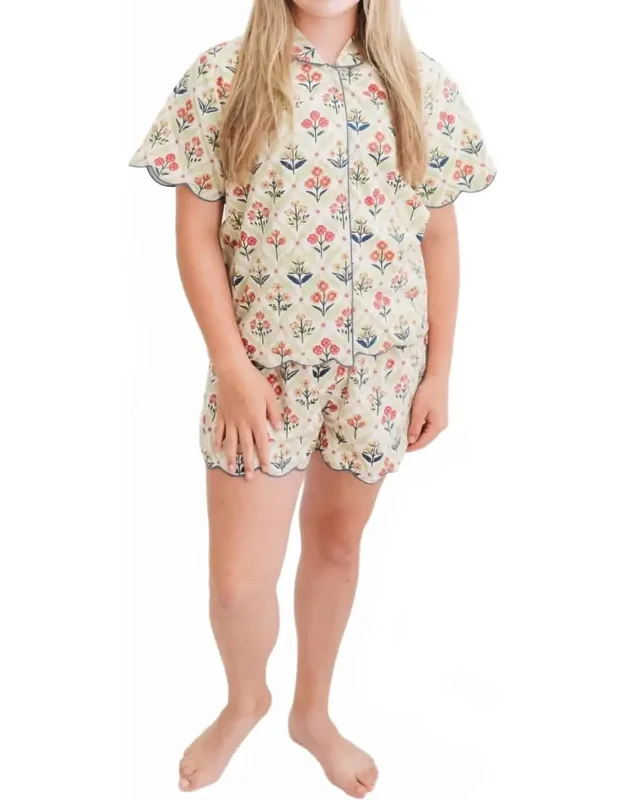 Henley Pajama Short Set