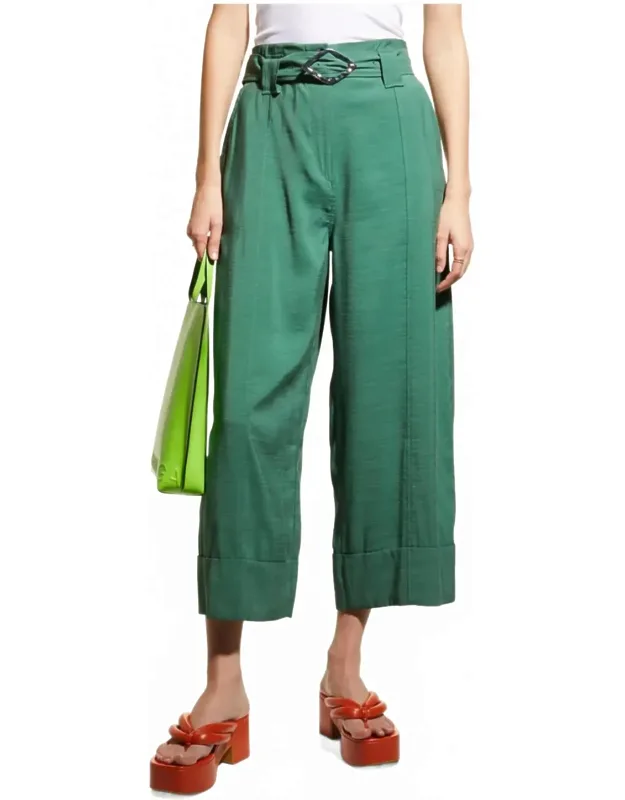 Cropped High Waist Pants