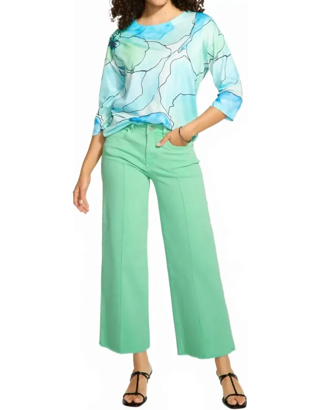 Olivia Wide Ankle Denim Pants