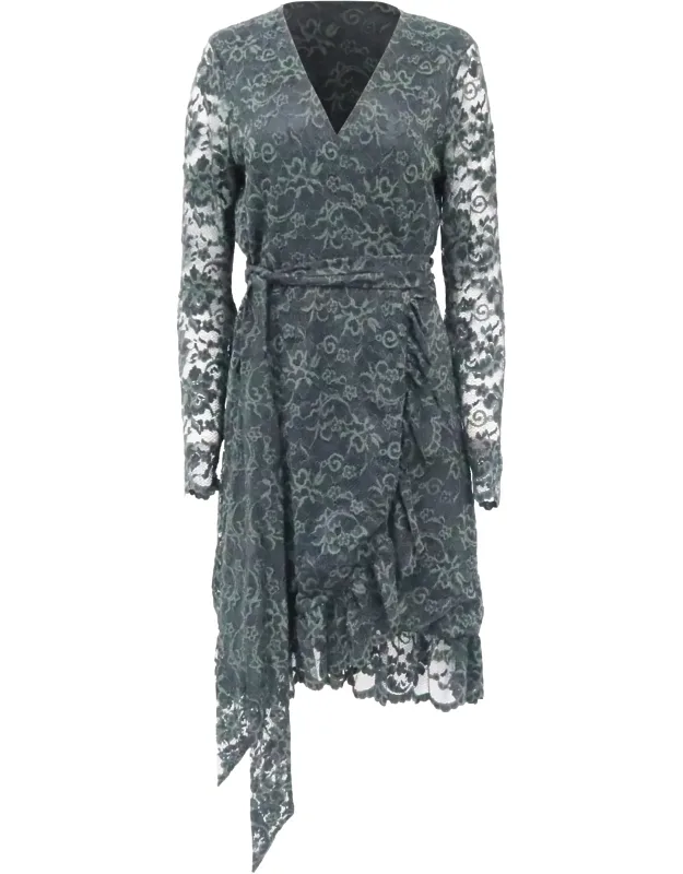 Flynn Lace Wrap Dress