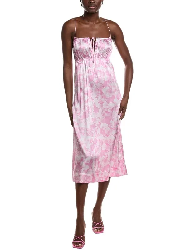 Silk-blend Stretch Satin Slip Dress