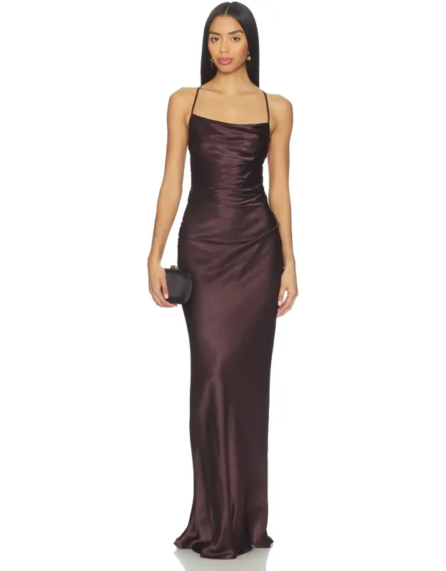 Lace Back Maxi Dress