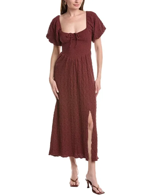 Textured Midi Dress