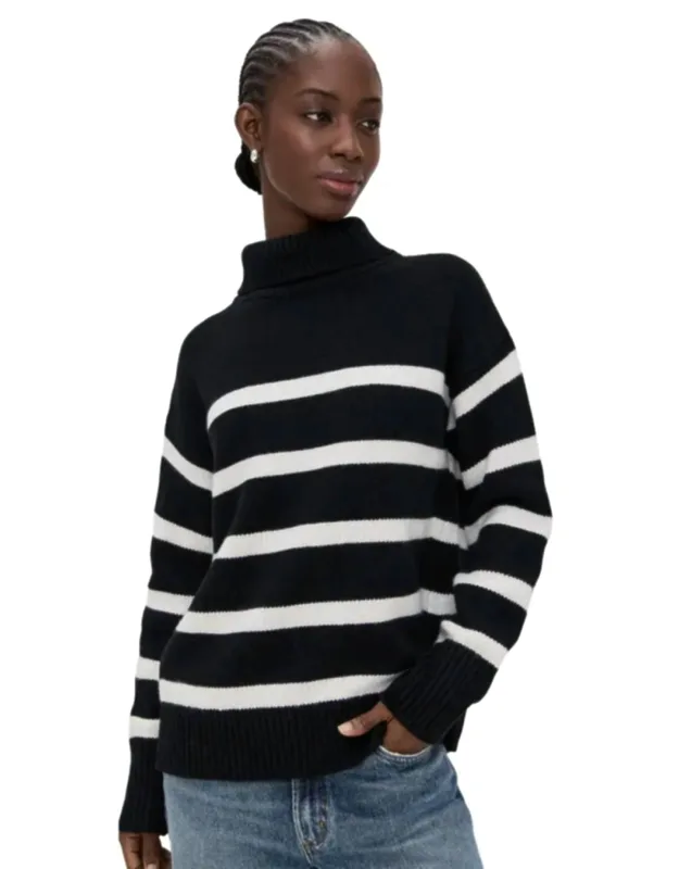 Nottinghill Striped Turtleneck Sweater