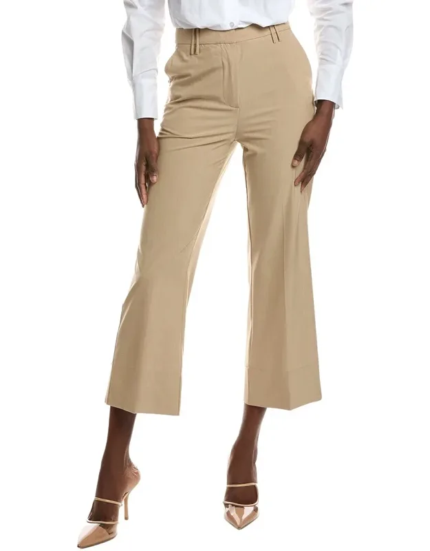 Drapey Melange Cropped Pants