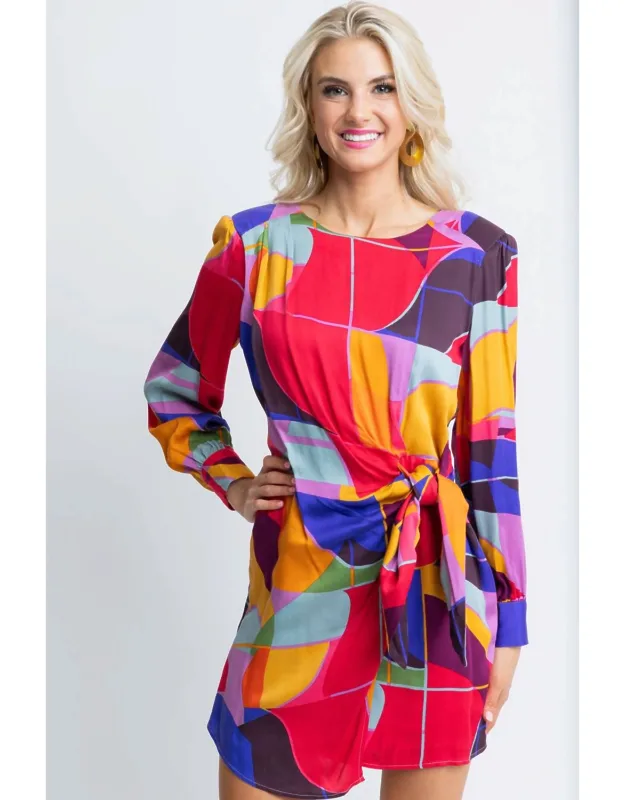 Mosaic Wrap Dress
