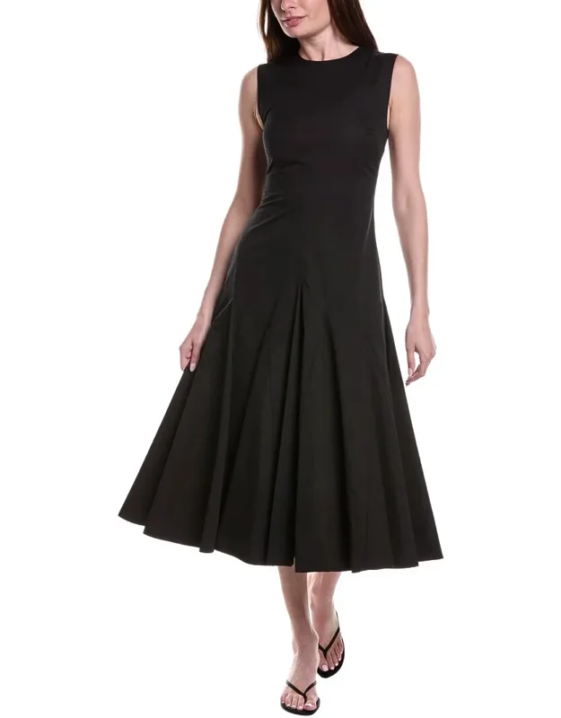 Colette Flared Godet Dress