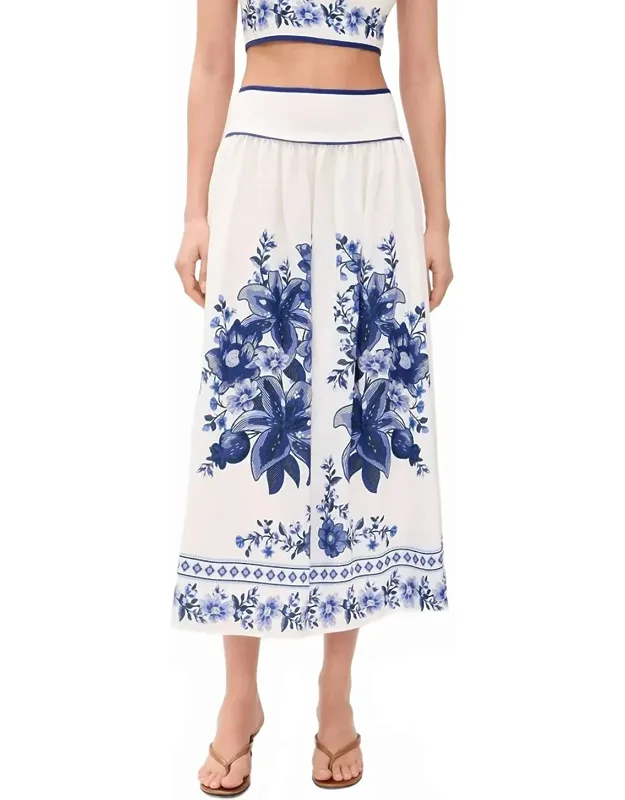 Floral Midi Skirt
