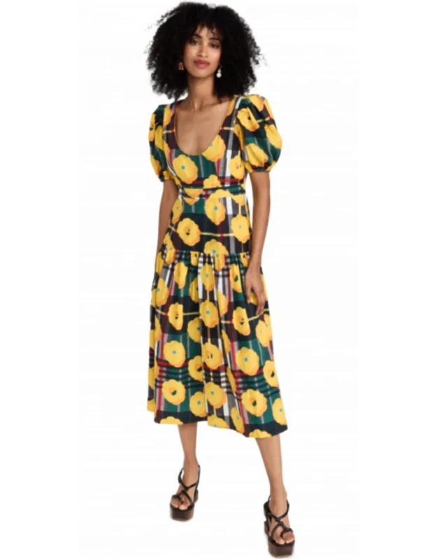 Midi Dress In Tartan