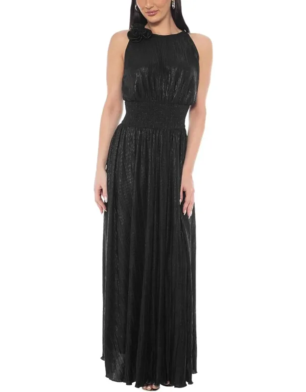 Pleated Maxi Dress