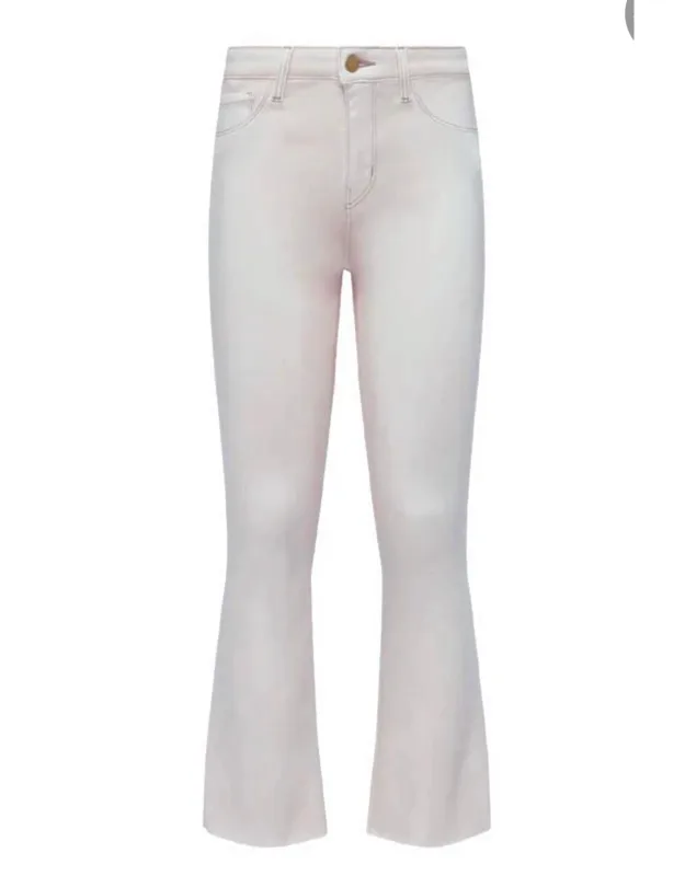 Kendra High Rise Crop Flare Jeans
