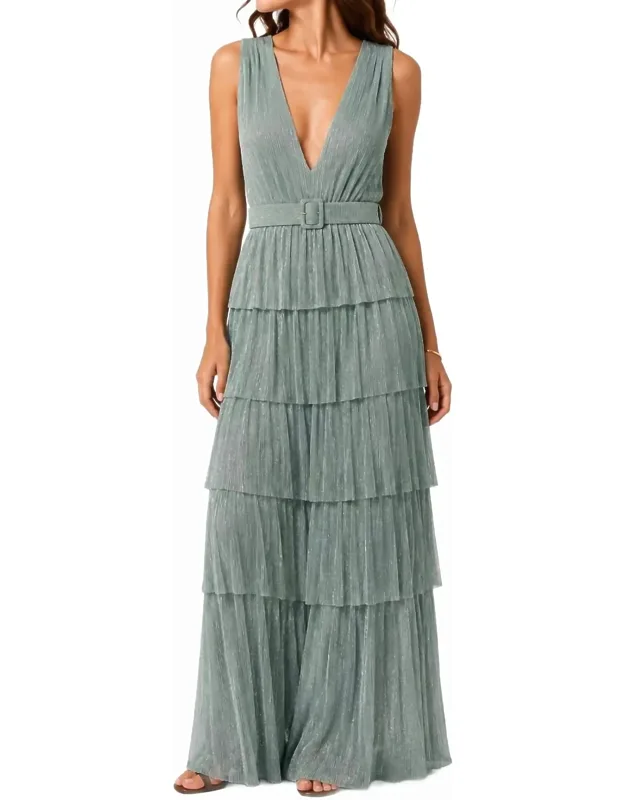 V-neck Maxi Dress