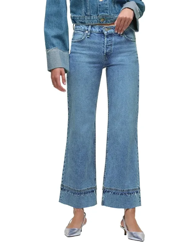 Rosie High-rise Wide Leg Ankle Jeans