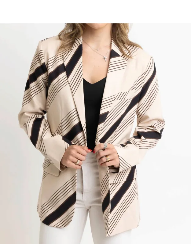 Stripe Blazer