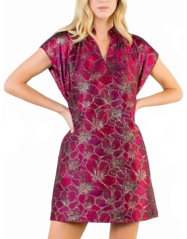 Floral Brocade Dress