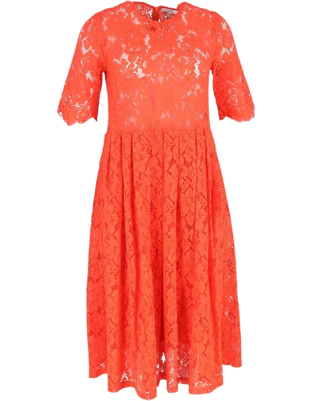 Lace Detailed Midi Dress